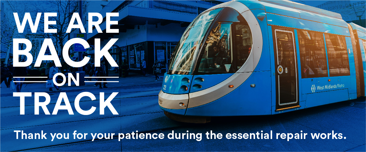 We are back on track - thank you for your patience during the essential repair works - WMM tram