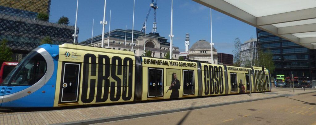 CBSO Tram wrap