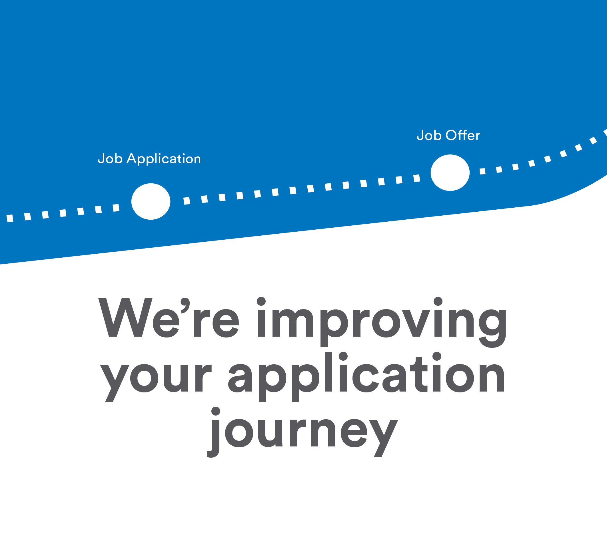 We're improving your application journey
