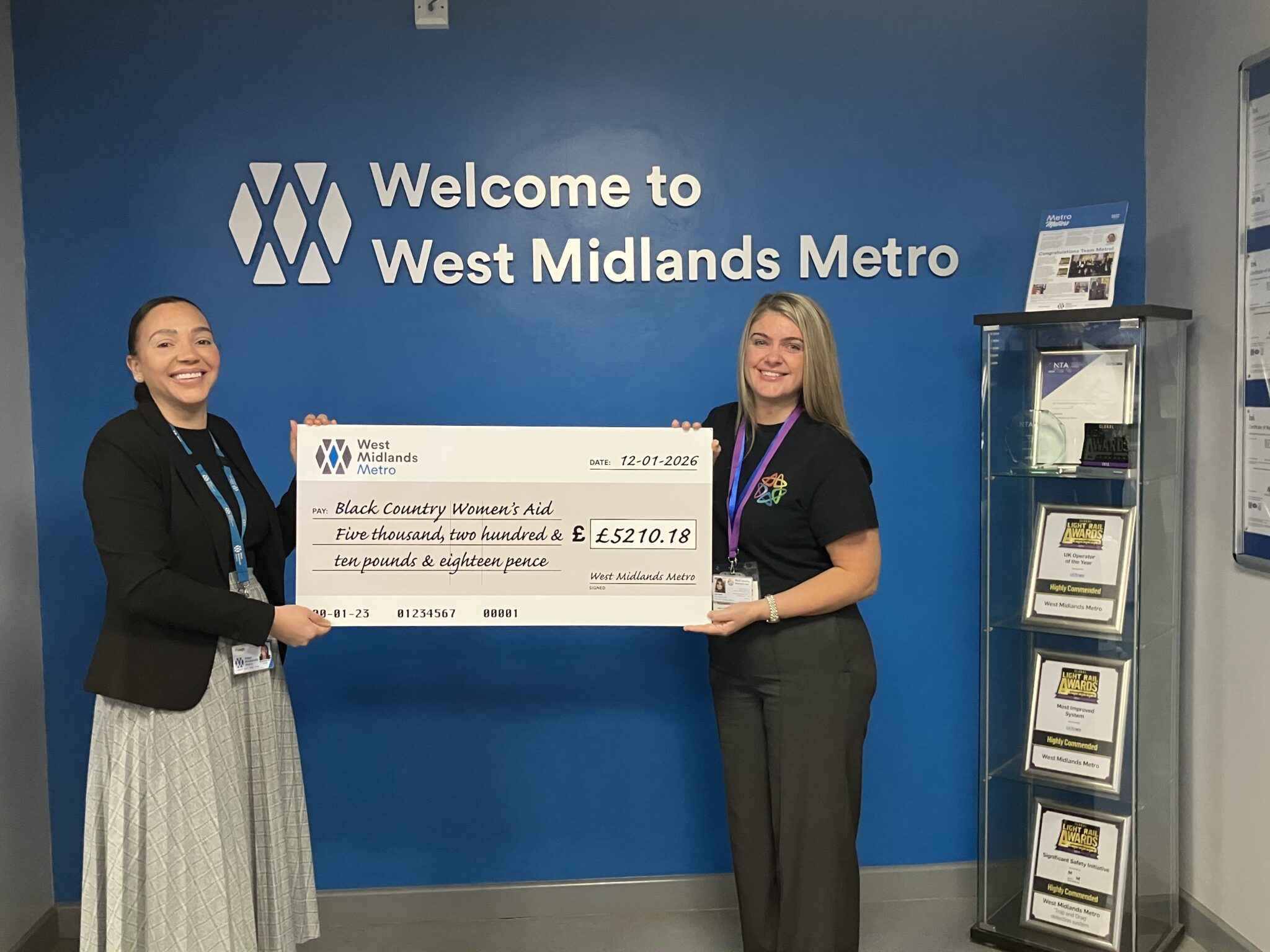 Metro team raises thousands for Black Country Women’s Aid