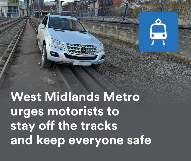 Metro renews safety warning to motorists driving near the tramway